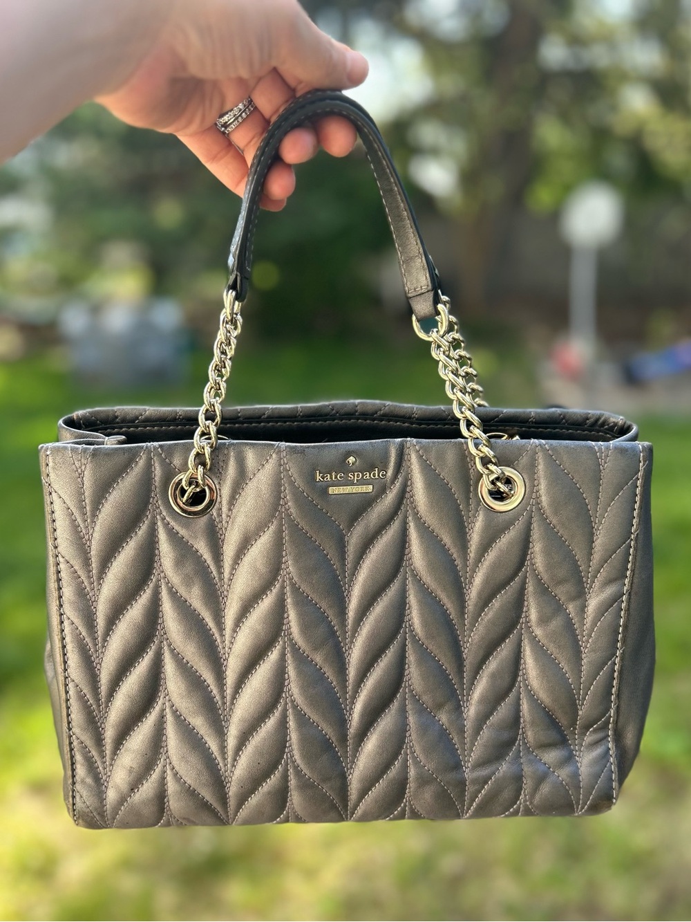 Kate Spade Briar Lane Quilted Leather Chain Shoulder Bag - Picture 2 of 14